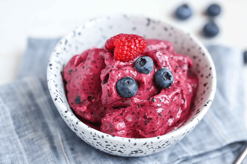 Blueberry Frozen Yoghurt